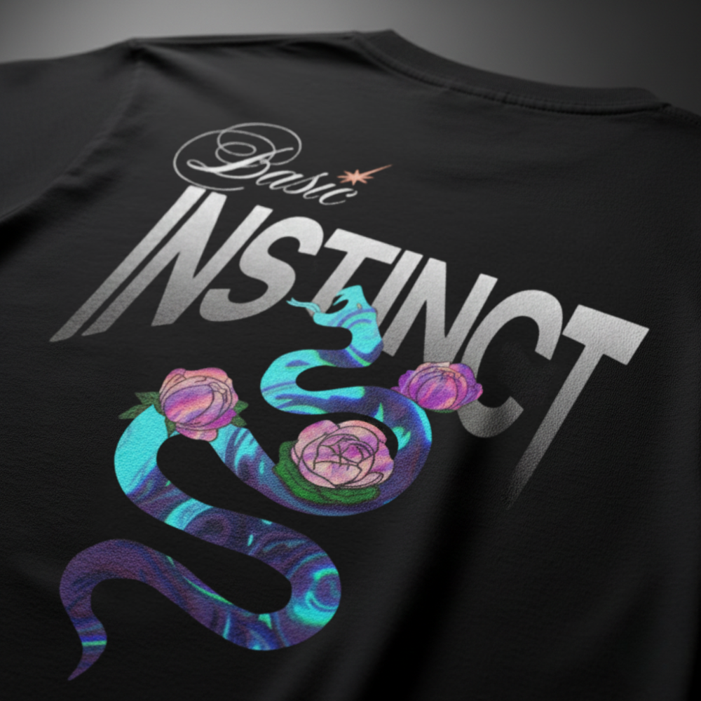 BUMEU Instinct Snake Oversized T-Shirt