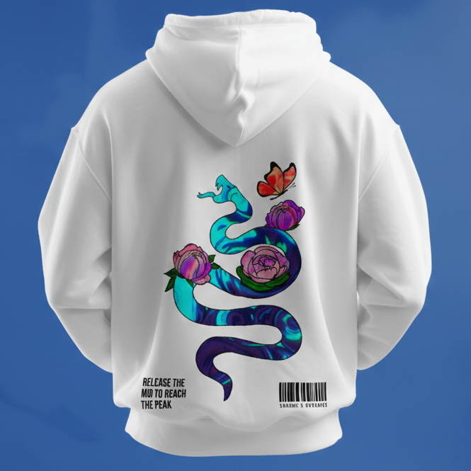 BUMEU Serpent Bloom Hoodie