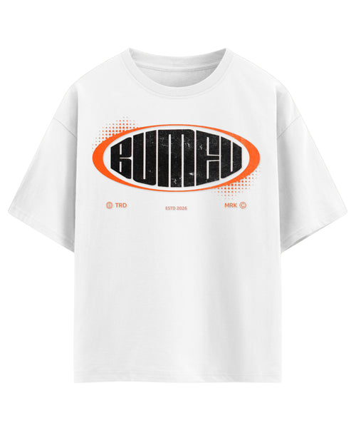 White Oversized T-shirt Front Design