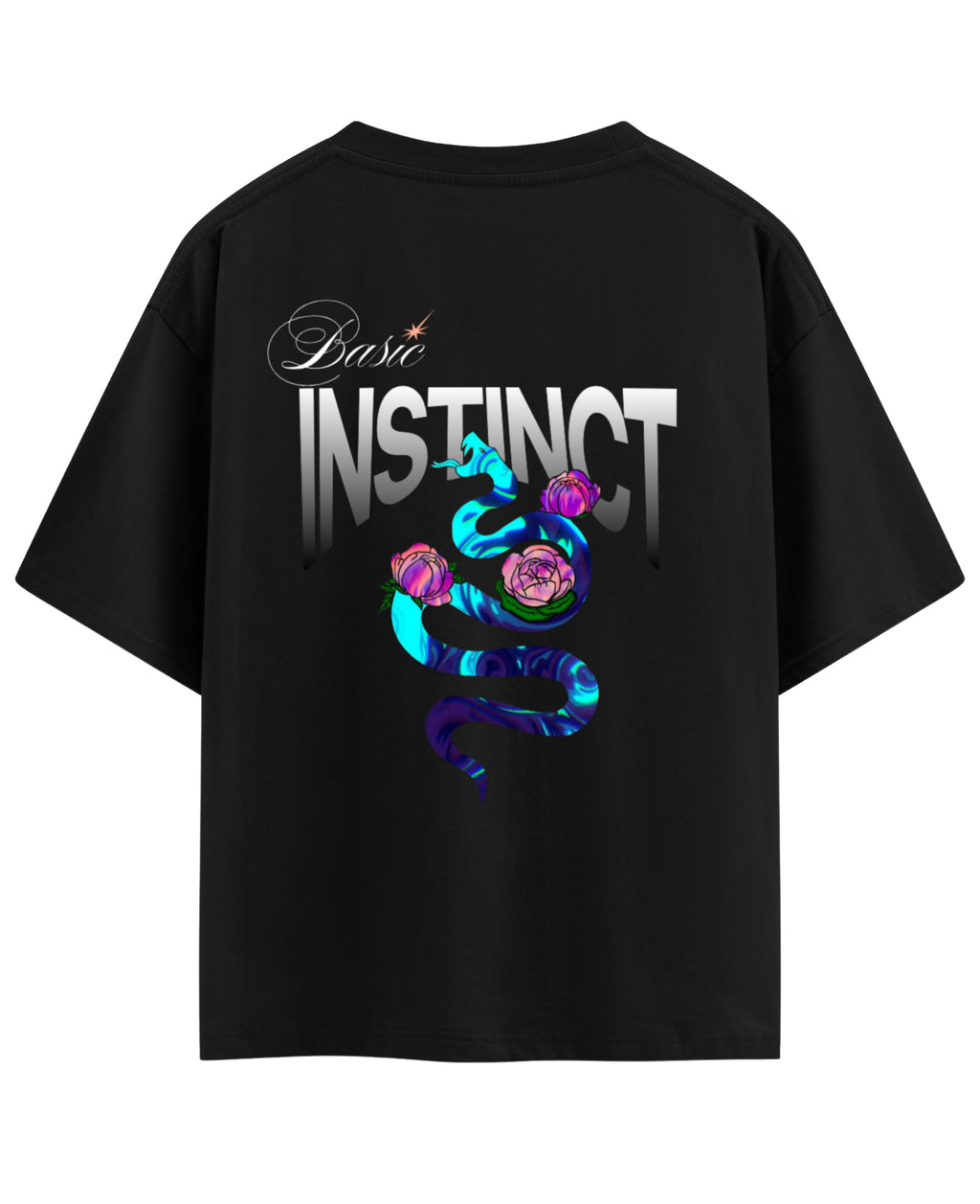 Black Oversized T-shirt Back Design