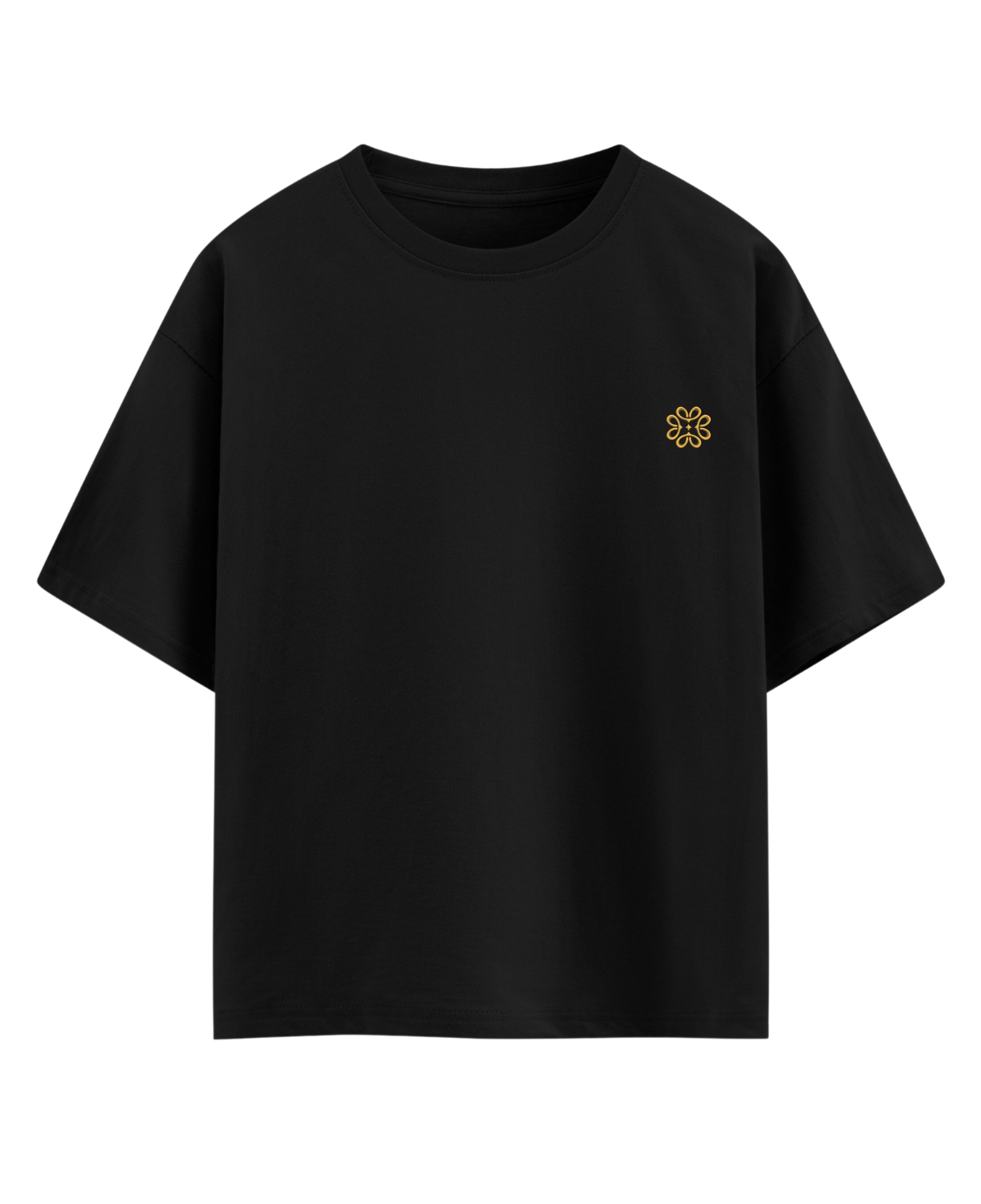 Black Oversized T-shirt Front Design