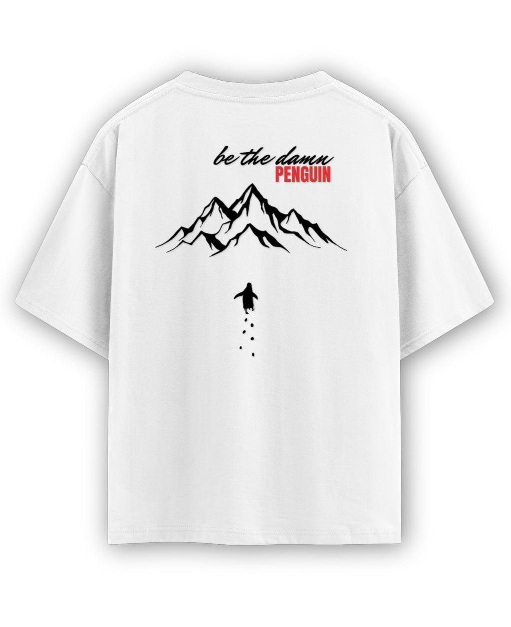 White Oversized T-shirt Back Design