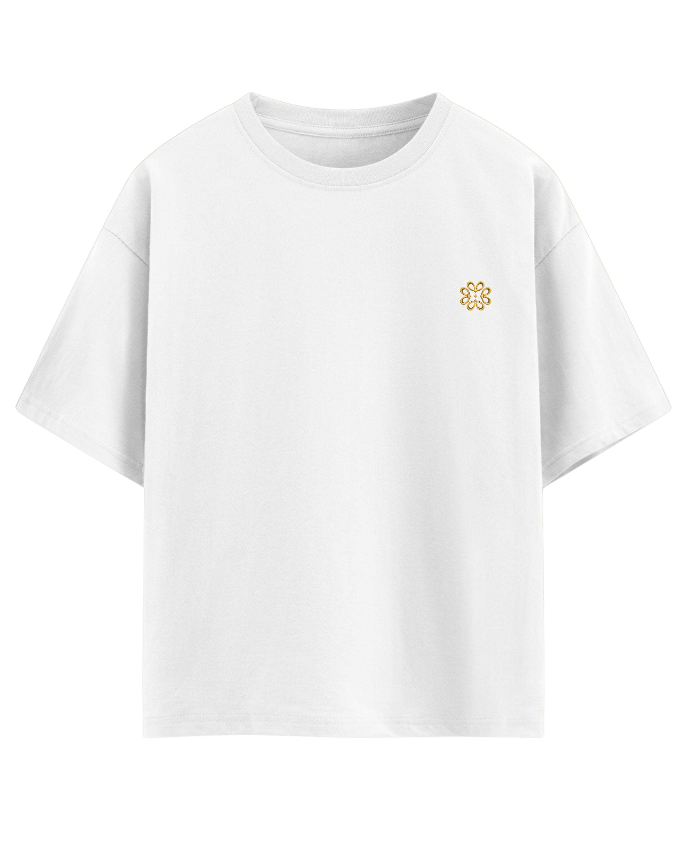 White Oversized T-shirt Front Design