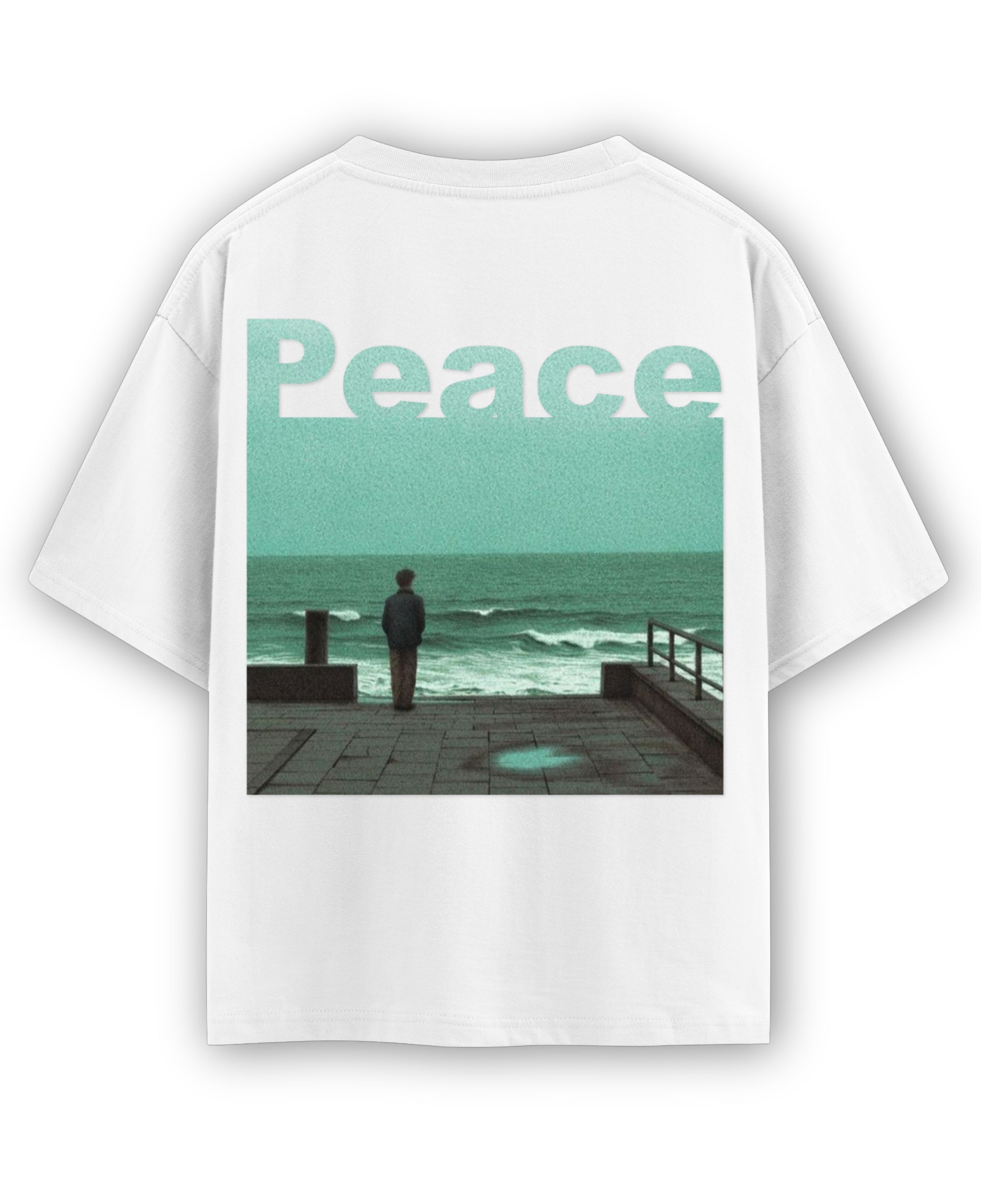 White Oversized T-shirt Back Design