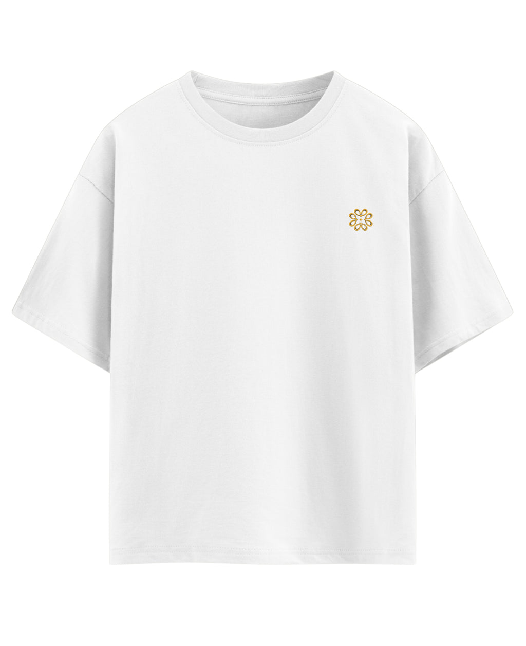 White Oversized T-shirt Front Design