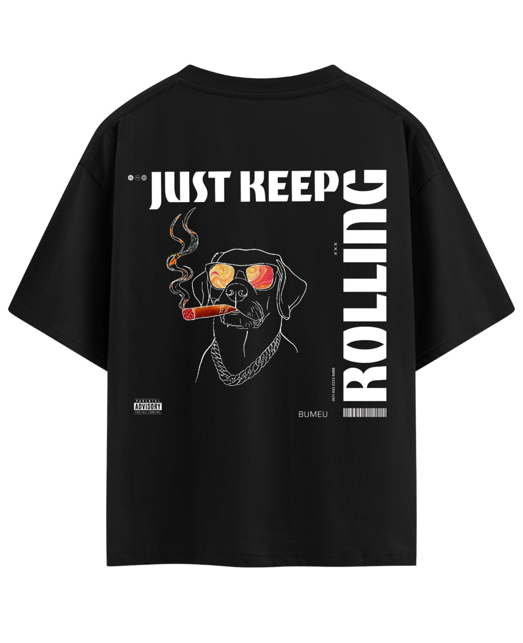 Black Oversized T-shirt Back Design